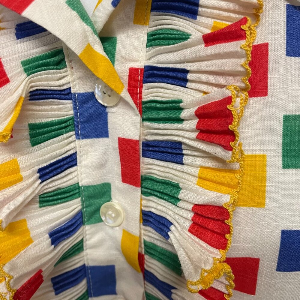Vintage Lee Mar geometric style blouse - Picture 4 of 6